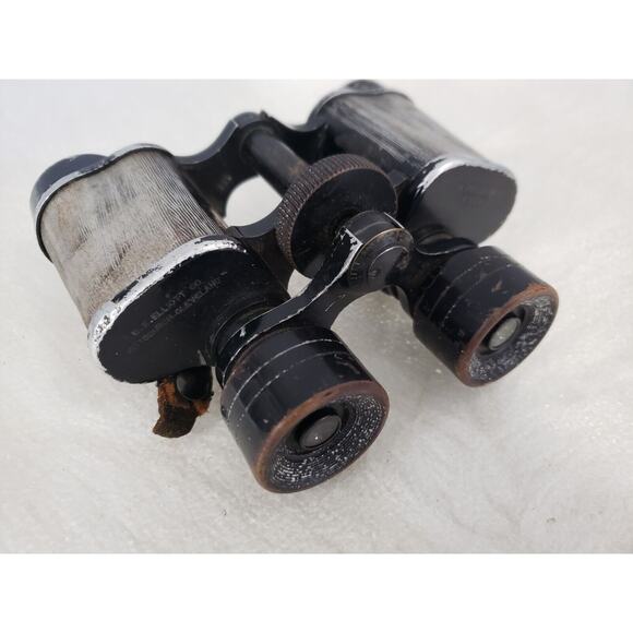 BINOCULARS B.K. ELLIOTT PITTSBURGH-CLEVELAND 8X26 "PITTSBURGHER" FRANCE WWII VTG - Picture 11 of 12